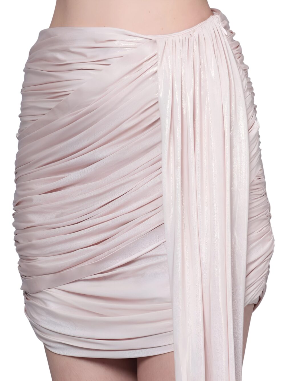 White Shirt with Feather Detailing & Pleated Skirt Set - Image 5