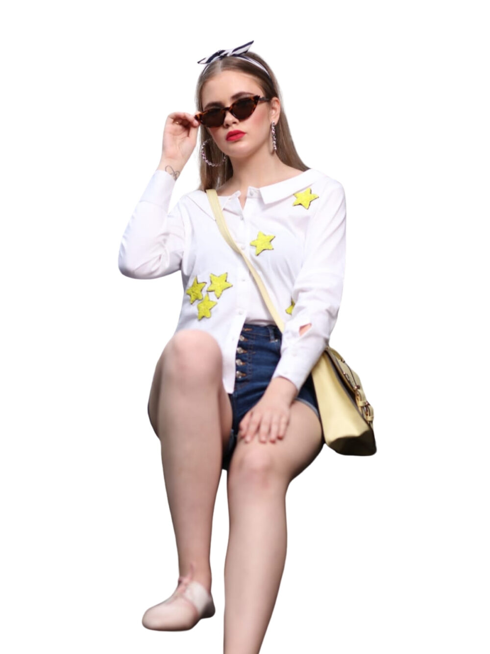 White Shirt with Hand Embroidery Detailing - Image 3