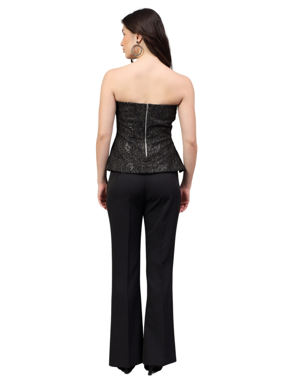 Black Corset Top with Pants - Image 6