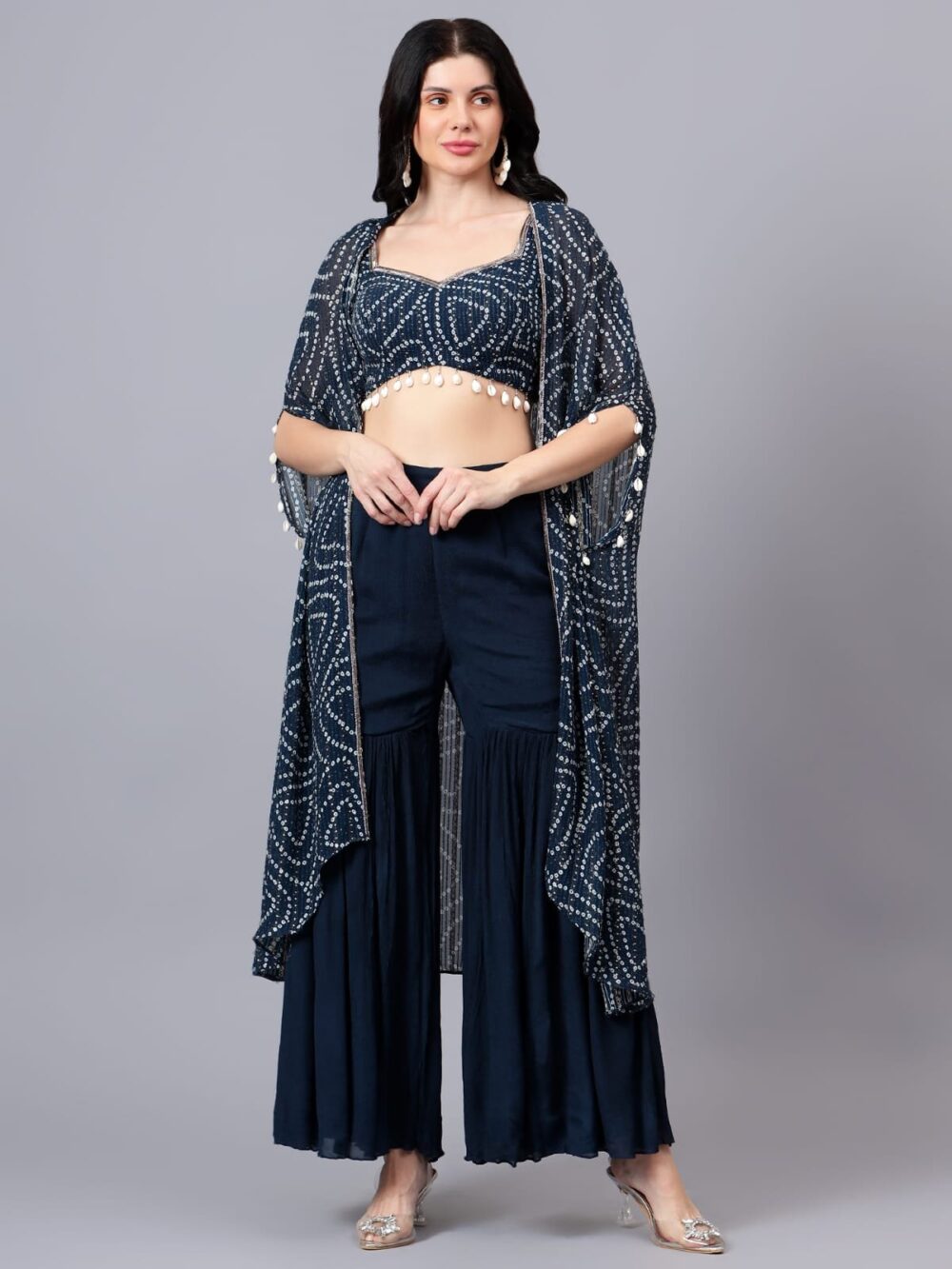 Navy Cape Set