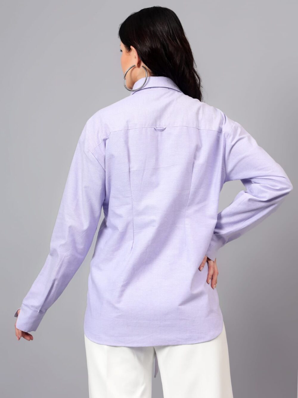 Cotton Embellished Shirt with Bustier - Image 3